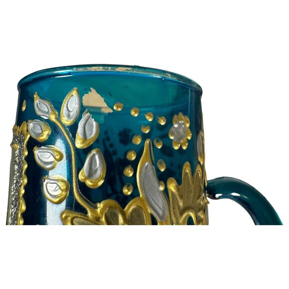 Hand Painted Egyptian Espresso Shot Glasses (Lot of 4) - Picture 6 of 7